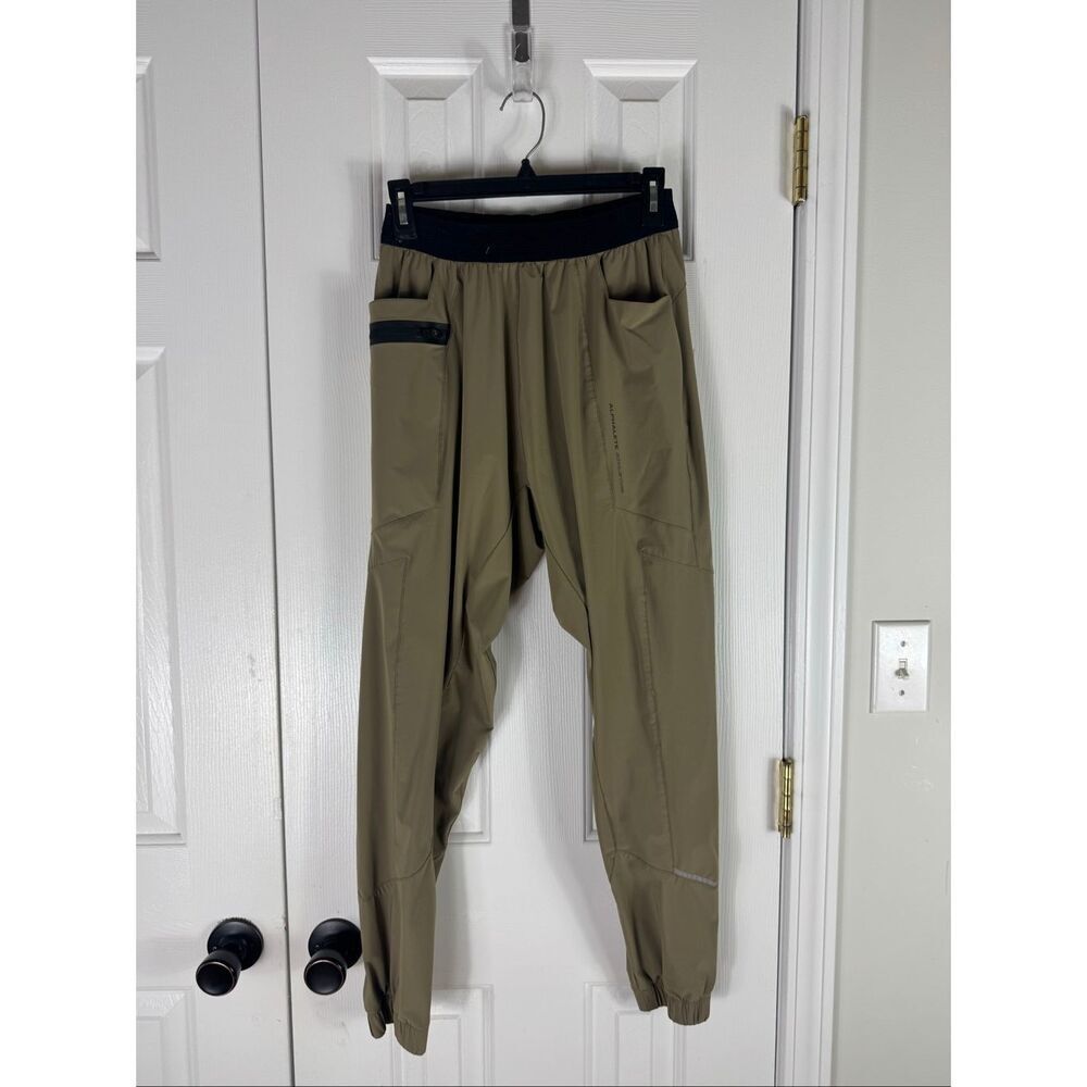 Alphalete Mens Athletics Infinity Tan Joggers Performance Pants Size S